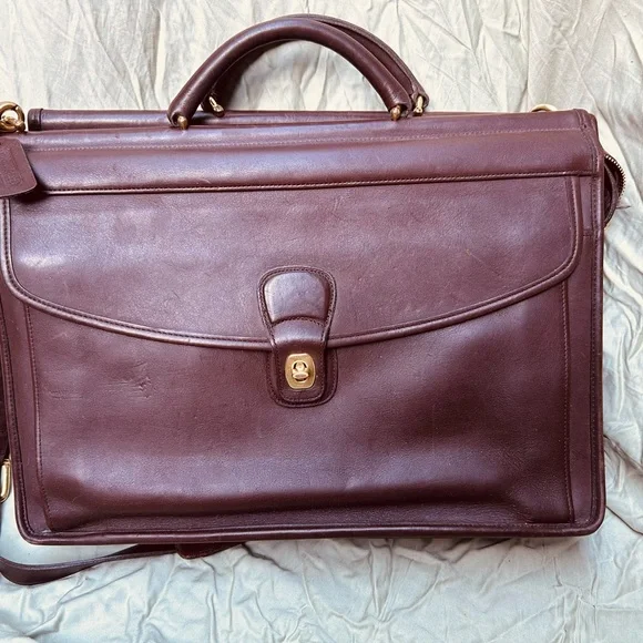Beekman Coach Leather Briefcase - Picture 1 of 9